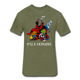 Character #38 Fitted Cotton/Poly T-Shirt by Next Level - heather military green