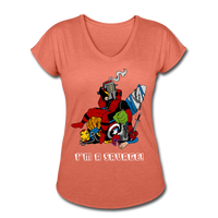 Character #38 Women's Tri-Blend V-Neck T-Shirt - heather bronze
