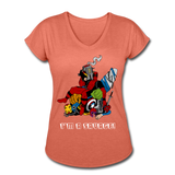 Character #38 Women's Tri-Blend V-Neck T-Shirt - heather bronze