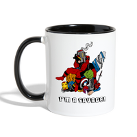 Character #38 Contrast Coffee Mug - white/black