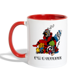 Character #38 Contrast Coffee Mug - white/red
