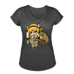 Character #39 Women's Tri-Blend V-Neck T-Shirt - deep heather