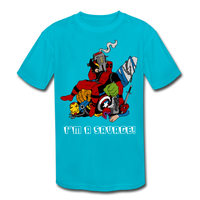 Character #38 Kids' Moisture Wicking Performance T-Shirt - turquoise