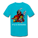 Character #38 Kids' Moisture Wicking Performance T-Shirt - turquoise