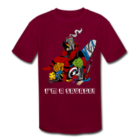 Character #38 Kids' Moisture Wicking Performance T-Shirt - burgundy