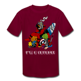 Character #38 Kids' Moisture Wicking Performance T-Shirt - burgundy
