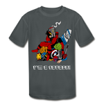 Character #38 Kids' Moisture Wicking Performance T-Shirt - charcoal