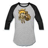 Character #39 Baseball T-Shirt - heather gray/black