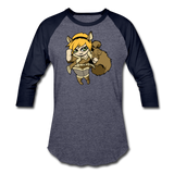 Character #39 Baseball T-Shirt - heather blue/navy
