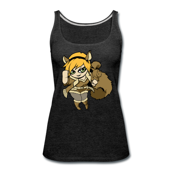 Character #39 Women’s Premium Tank Top - charcoal gray