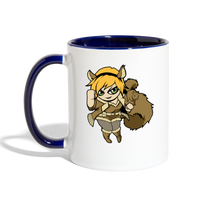 Character #39 Contrast Coffee Mug - white/cobalt blue
