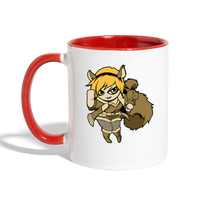 Character #39 Contrast Coffee Mug - white/red
