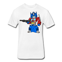 Character #40 Fitted Cotton/Poly T-Shirt by Next Level - white