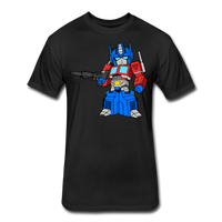 Character #40 Fitted Cotton/Poly T-Shirt by Next Level - black