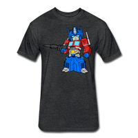 Character #40 Fitted Cotton/Poly T-Shirt by Next Level - heather black
