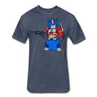 Character #40 Fitted Cotton/Poly T-Shirt by Next Level - heather navy