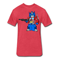 Character #40 Fitted Cotton/Poly T-Shirt by Next Level - heather red