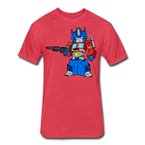 Character #40 Fitted Cotton/Poly T-Shirt by Next Level - heather red