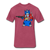 Character #40 Fitted Cotton/Poly T-Shirt by Next Level - heather burgundy