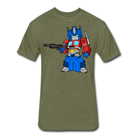 Character #40 Fitted Cotton/Poly T-Shirt by Next Level - heather military green