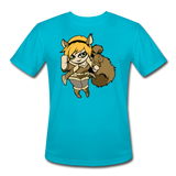 Character #39 Men’s Moisture Wicking Performance T-Shirt - turquoise