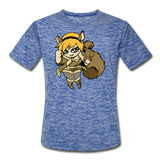 Character #39 Men’s Moisture Wicking Performance T-Shirt - heather blue