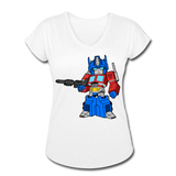 Character #40 Women's Tri-Blend V-Neck T-Shirt - white