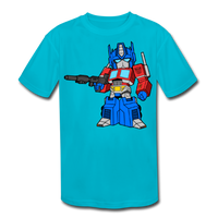Character #40 Kids' Moisture Wicking Performance T-Shirt - turquoise
