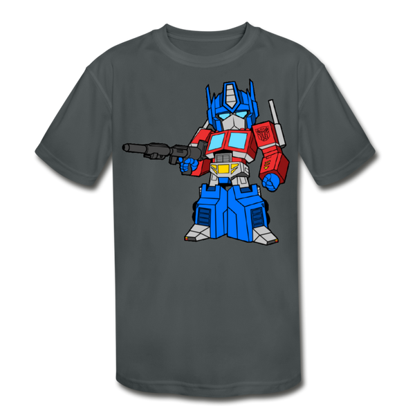 Character #40 Kids' Moisture Wicking Performance T-Shirt - charcoal