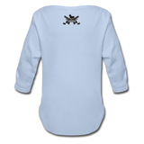 Character #39 Organic Long Sleeve Baby Bodysuit - sky