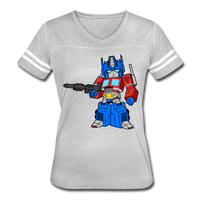 Character #40 Women’s Vintage Sport T-Shirt - heather gray/white