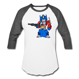 Character #40 Baseball T-Shirt - white/charcoal
