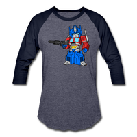 Character #40 Baseball T-Shirt - heather blue/navy