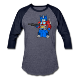 Character #40 Baseball T-Shirt - heather blue/navy