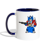 Character #40 Contrast Coffee Mug - white/cobalt blue
