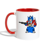 Character #40 Contrast Coffee Mug - white/red