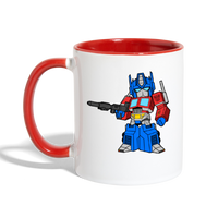 Character #40 Contrast Coffee Mug - white/red