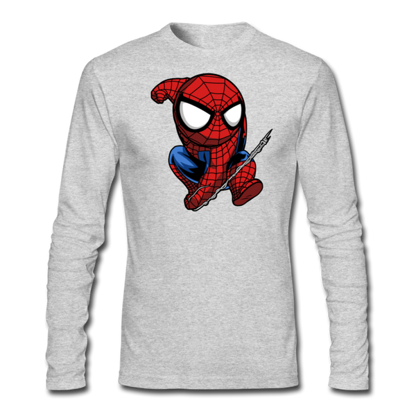 Character #41 Men's Long Sleeve T-Shirt by Next Level - heather gray