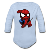 Character #41 Organic Long Sleeve Baby Bodysuit - sky