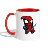 Character #41 Contrast Coffee Mug - white/red