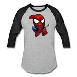 Character #41 Baseball T-Shirt - heather gray/black