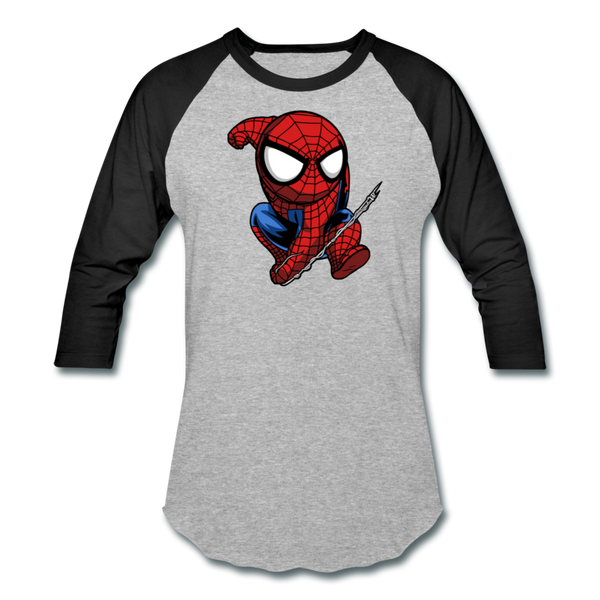 Character #41 Baseball T-Shirt - heather gray/black