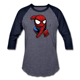 Character #41 Baseball T-Shirt - heather blue/navy