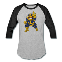 Character #42 Baseball T-Shirt - heather gray/black