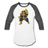 Character #42 Baseball T-Shirt - white/charcoal