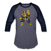 Character #42 Baseball T-Shirt - heather blue/navy