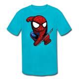 Character #41 Kids' Moisture Wicking Performance T-Shirt - turquoise
