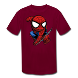 Character #41 Kids' Moisture Wicking Performance T-Shirt - burgundy