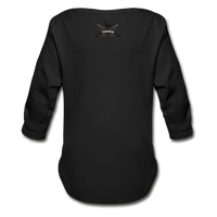 Character #42 Organic Long Sleeve Baby Bodysuit - black