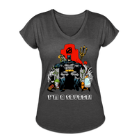 Character #43 Women's Tri-Blend V-Neck T-Shirt - deep heather
